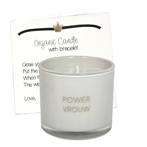 My Flame Geurkaars met Wensarmband - Powervrouw