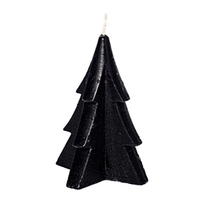 Kaars Kerstboom Zwart Middel