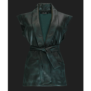 Gilet Leatherlook Pine