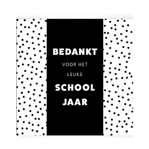Liv'n taste Chocoladewens Bedankt voor het leuke schooljaar