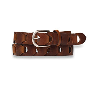 Riem met Schakels Patroon Cognac