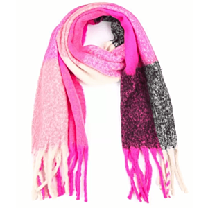 Sjaal Fuchsia Geblokt